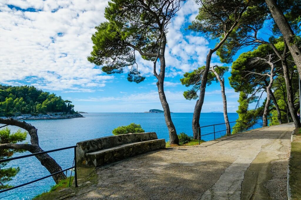 Chemin du littoral à Cavtat