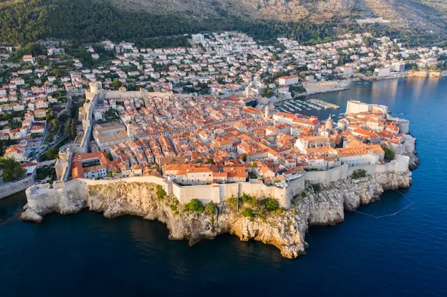 Vue aerienne de Dubrovnik